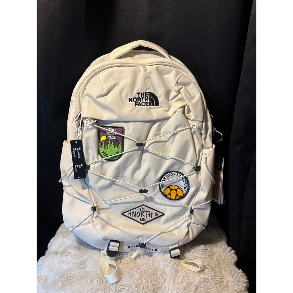 The North Face Borealis Backpack Gardenia White Patch Laptop Bag NF0A52SE